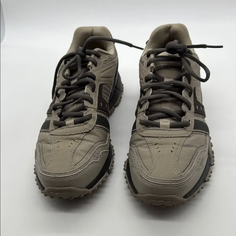 Skechers Men Shoe Sport Trail Walk Comfort Memory Foam Casual Hike Coffee sz 10